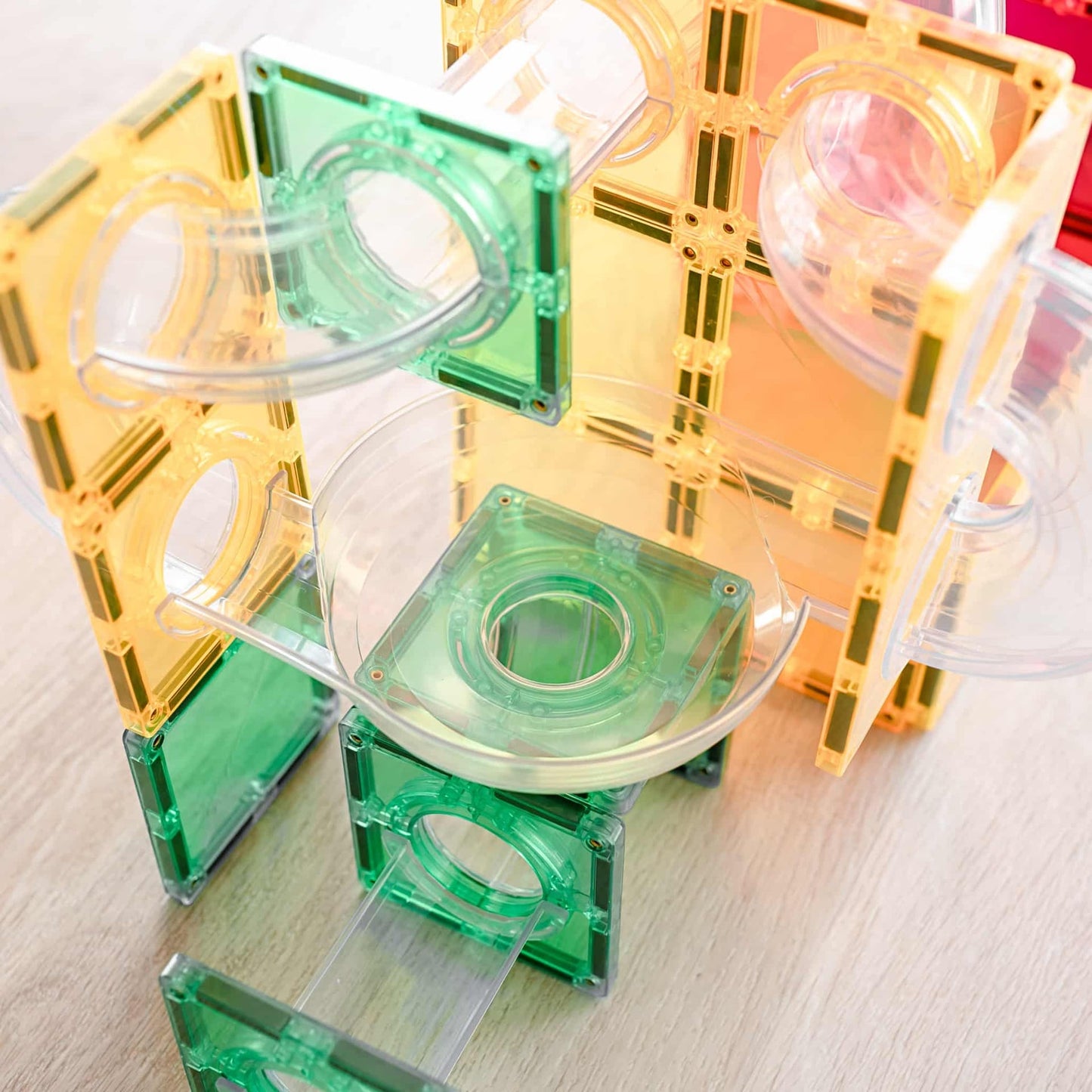 Connetix® | Ball Run Expansion Pack | Rainbow | 66 Stuks