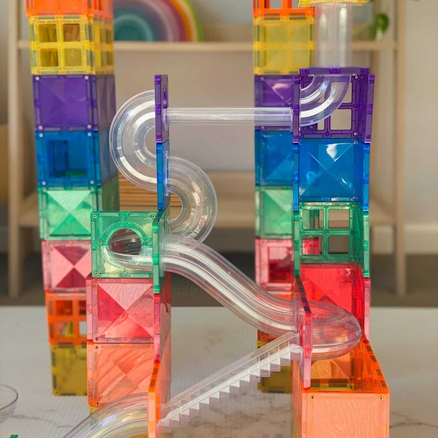 Connetix® | Ball Run | Rainbow | 92 Stuks