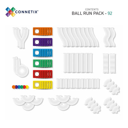 Connetix® | Ball Run | Rainbow | 92 Stuks