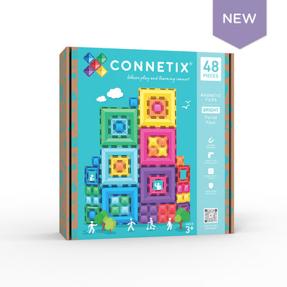 Connetix® | Bright Portal Pack | 48 Stuks