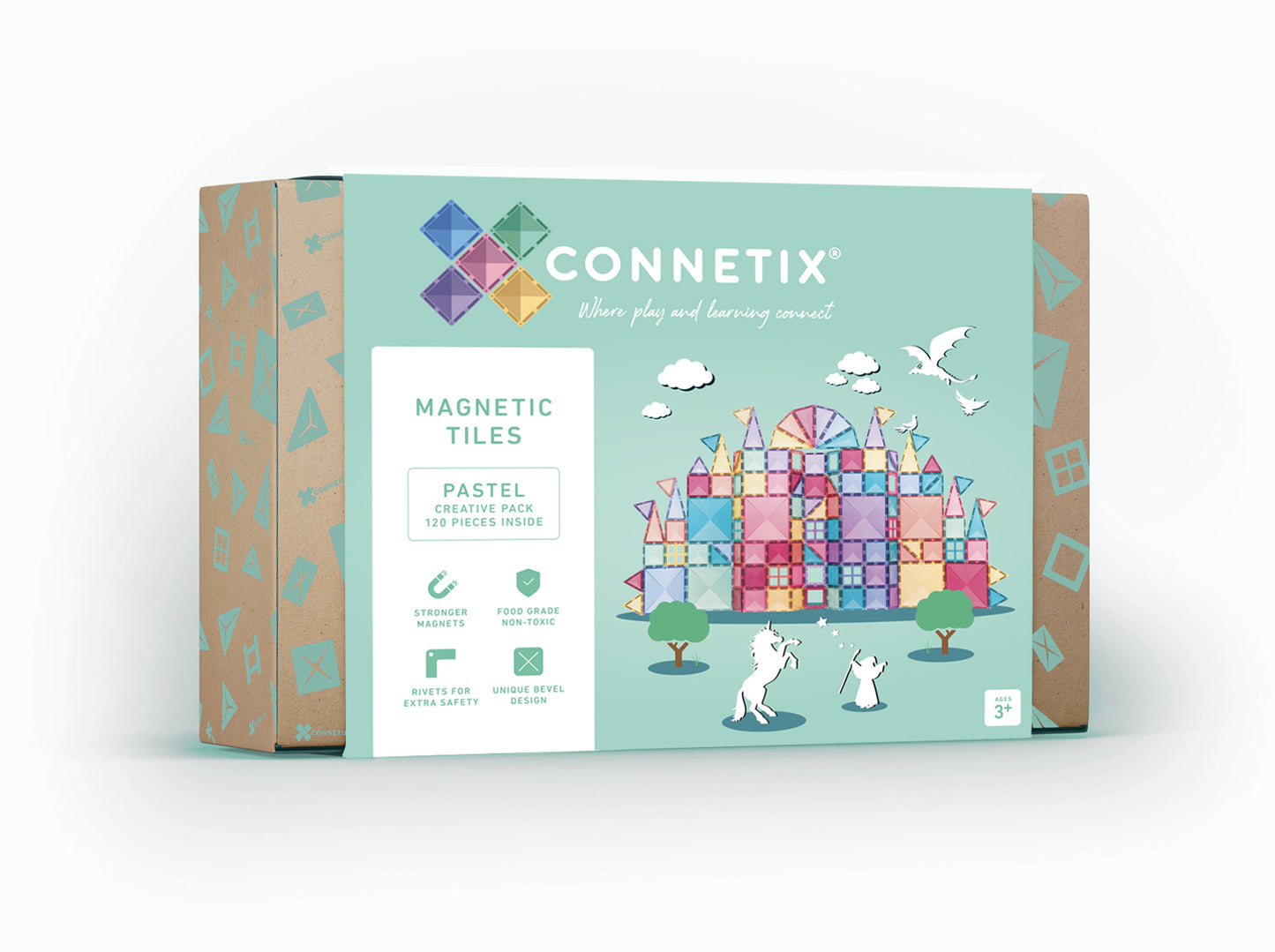Connetix® | Creative Pack | Pastel | 120 Stuks