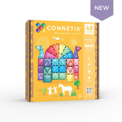 Connetix® | Glitter Castle Pack | 48 Stuks