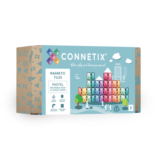 Connetix® | Rectangle Pack | Pastel | 24 Stuks