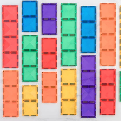 Connetix® | Rectangle Pack | Rainbow | 18 Stuks