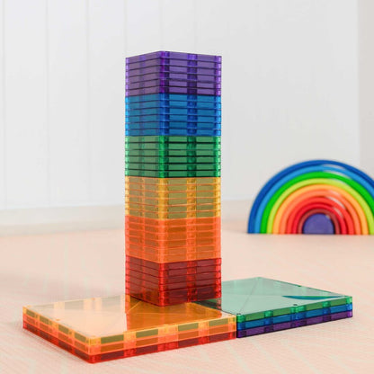 Connetix® | Square Pack | Rainbow | 42 Stuks