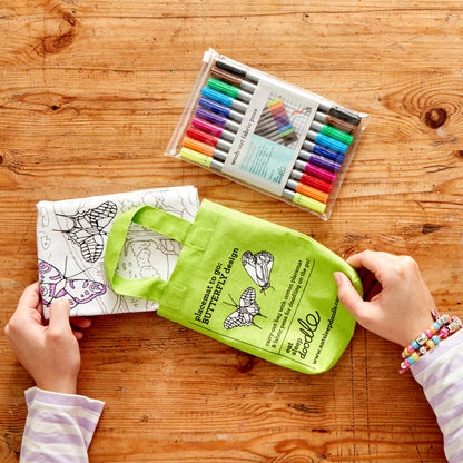 Eatsleepdoodle | Inkleurbare Placemat | Vlinders