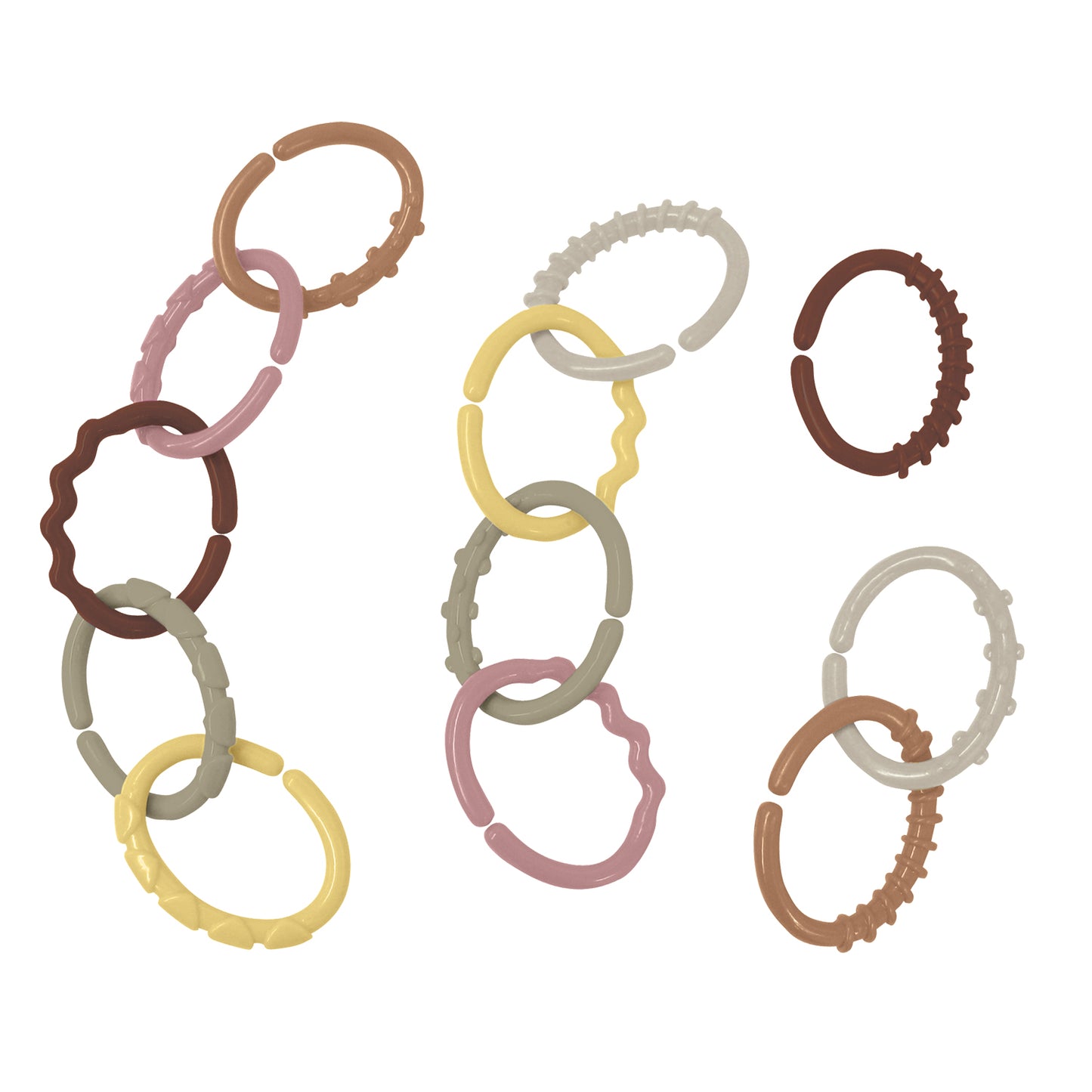 Edushape | Sensorische Koppelstukken | Boho Chic | 12 Stuks