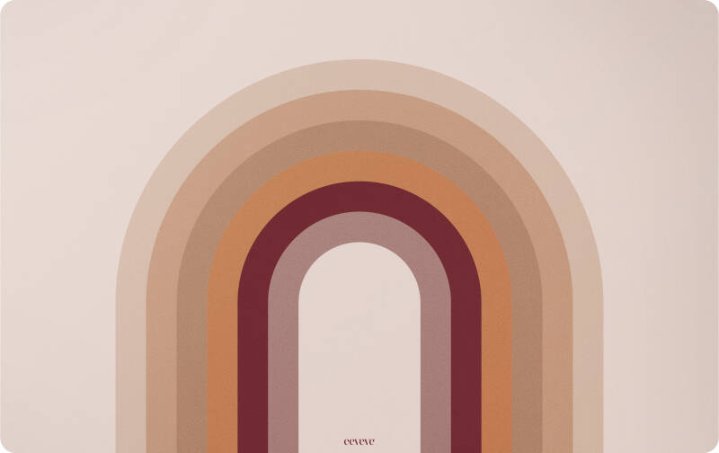 Eeveve | Bureaumat | Retrolijnen Perzik