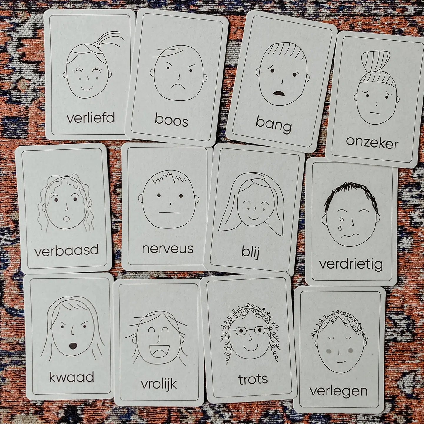 Wildebras | Flashcards | Emotie
