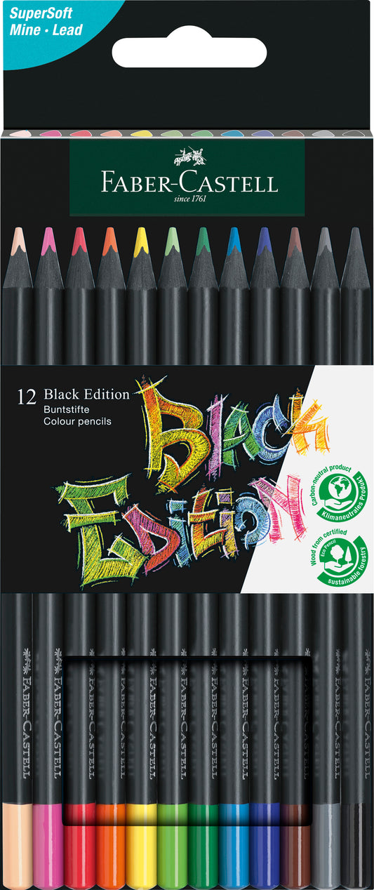 Faber-Castell | Kleurpotlood | Black Edition | 12 Stuks (Stap 3)