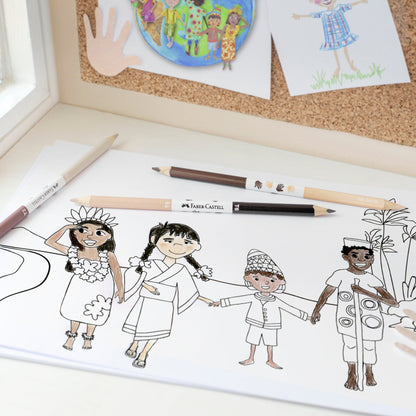Faber-Castell | Kleurpotlood | Children of the world | 3 stuks (Stap 3)