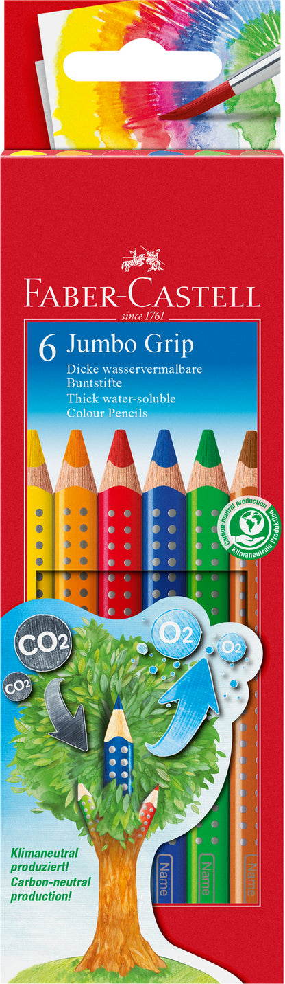 Faber-Castell | Kleurpotlood | Jumbo Grip | 6 Stuks (Stap 2)