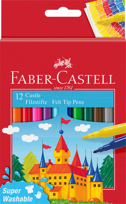 Faber-Castell | Viltstift | 12 stuks (Stap 3)