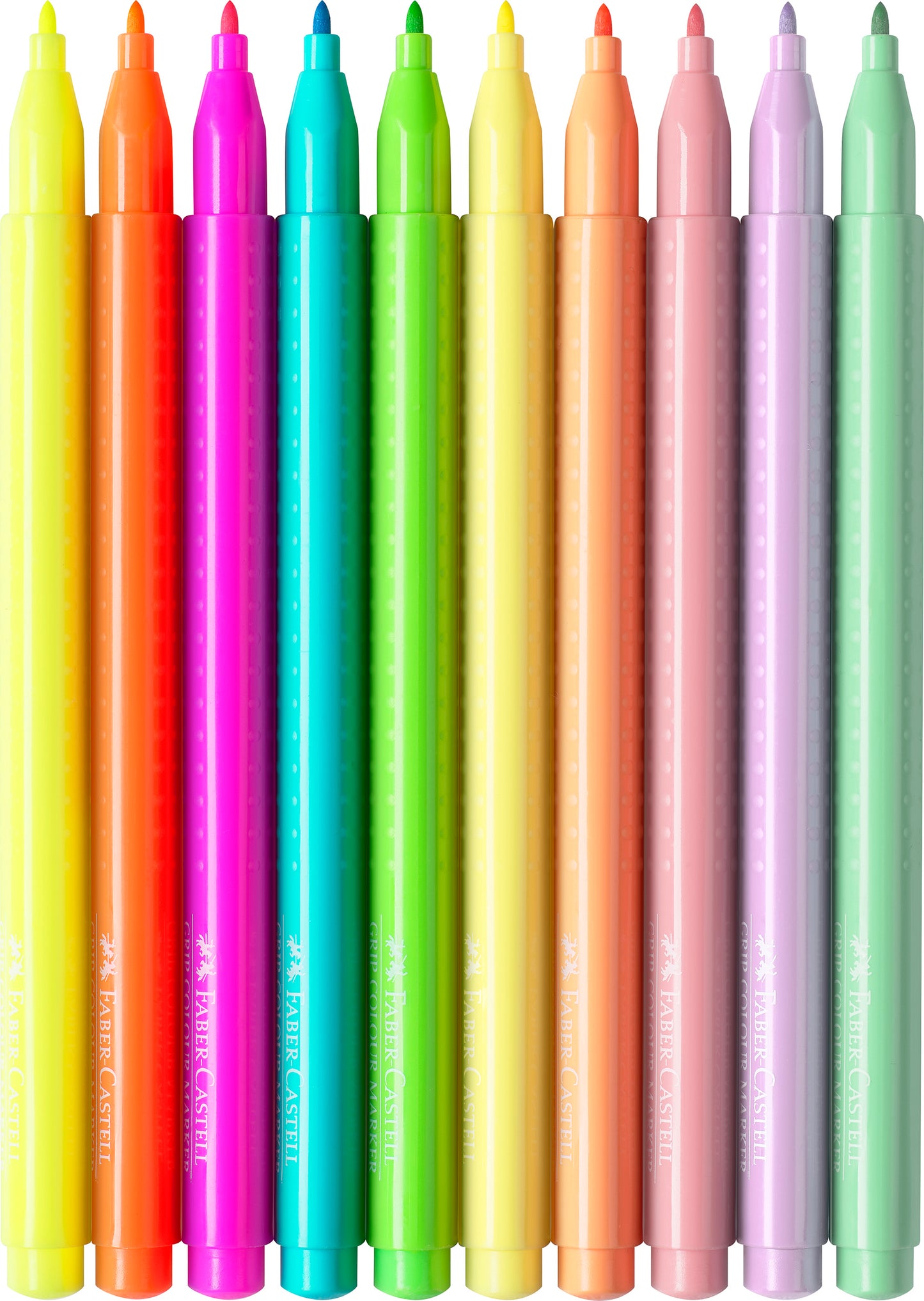 Faber-Castell | Viltstift | Grip | Neon & Pastel | 10 Stuks (Stap 2)
