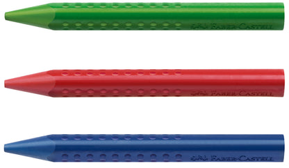 Faber-Castell | Waskrijt | Driekant | Jumbo Grip | 12 Stuks (Stap 2)