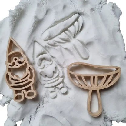 Kiddi | Uitsteker | Set | Kabouter en Paddenstoel