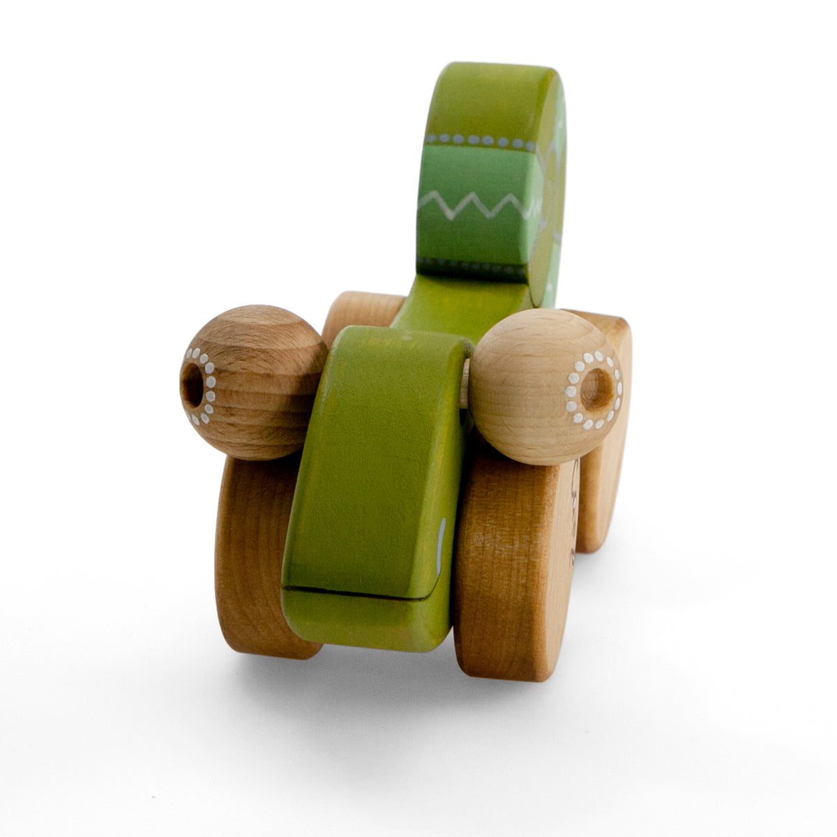 Friendly Toys | Houten Kameleon (duw en trek)