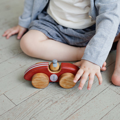 Friendly Toys | Houten Raceauto | Rood