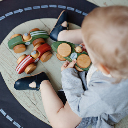 Friendly Toys | Houten Raceauto | Rood