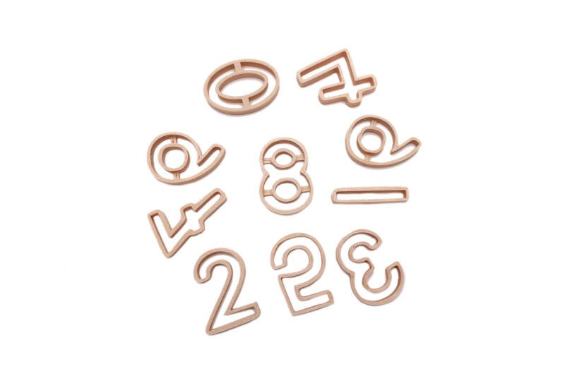 Grennn | Uitstekers | Set | Cijfers 0-9