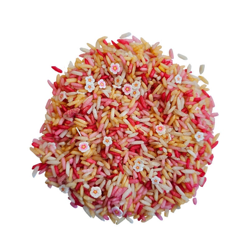 Grennn | Speelrijst | Pink Flower Mix | 750 Gram