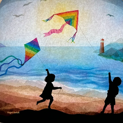 Vogel Geluk | Seizoensplaat | Vlieger