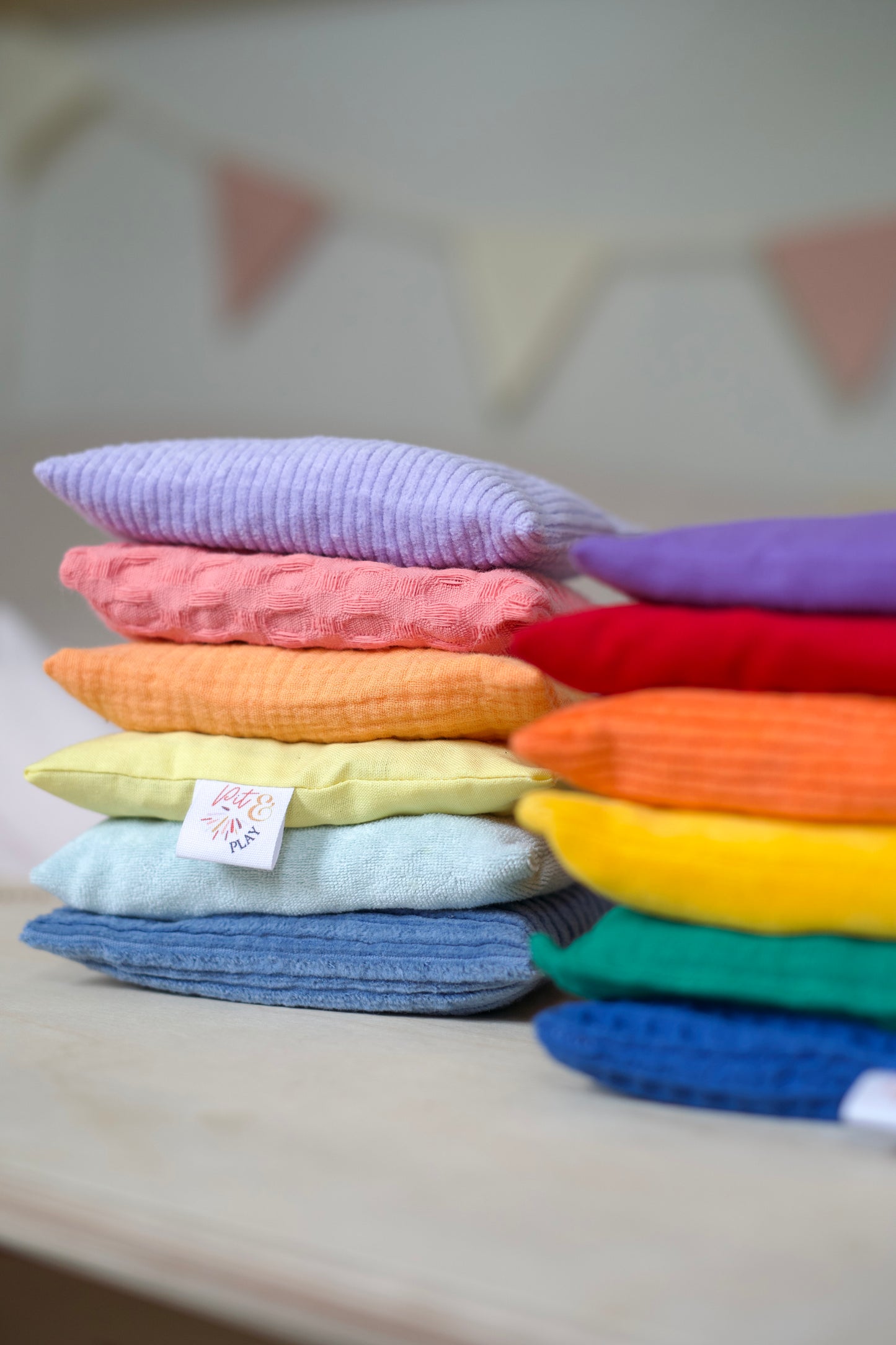 Pit & Play | Pittenzakjes Set | Pastel | 6 stuks