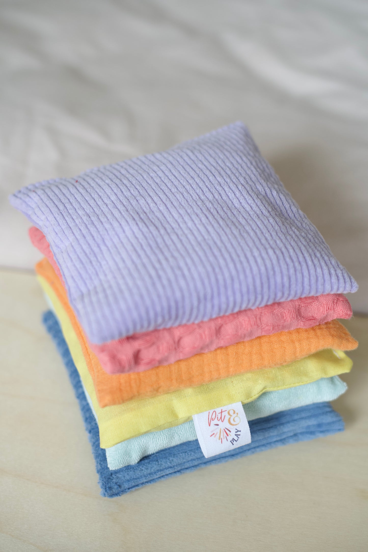 Pit & Play | Pittenzakjes Set | Pastel | 6 stuks