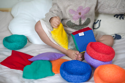 Pittenzakje - Regenboog rood | Pit & Play