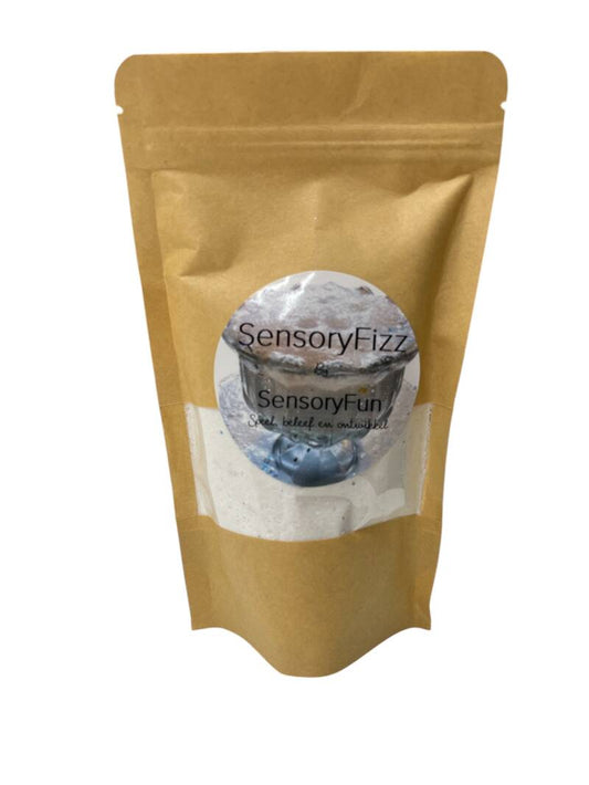 Sensoryfun | Fizz | Zakje | Wit met Glitters | 240 ml