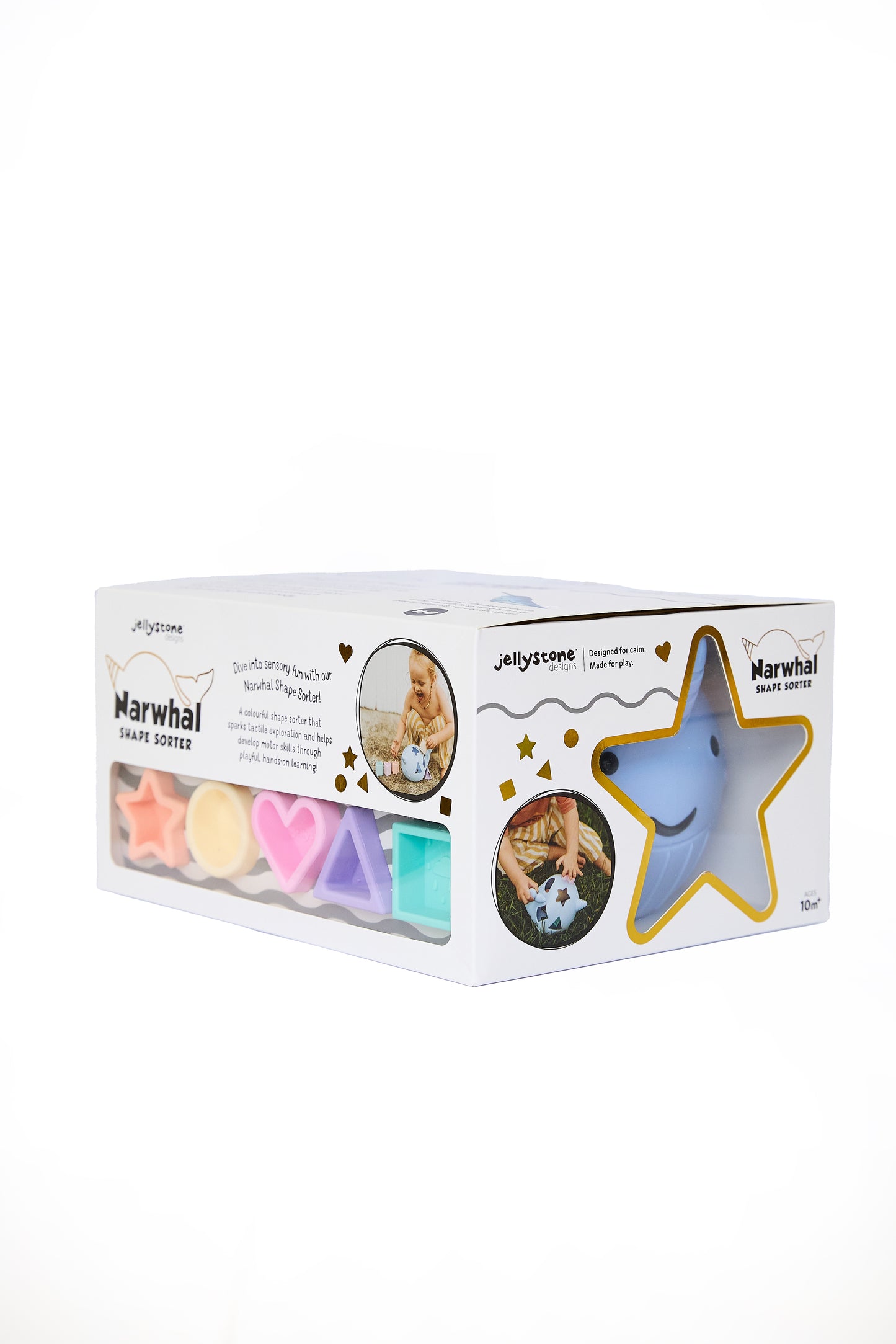 Jellystone Designs | Narwhal Vormensorteerder | Pastel