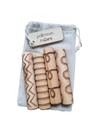 Kiddi | Houten Roller | Set | Patronen
