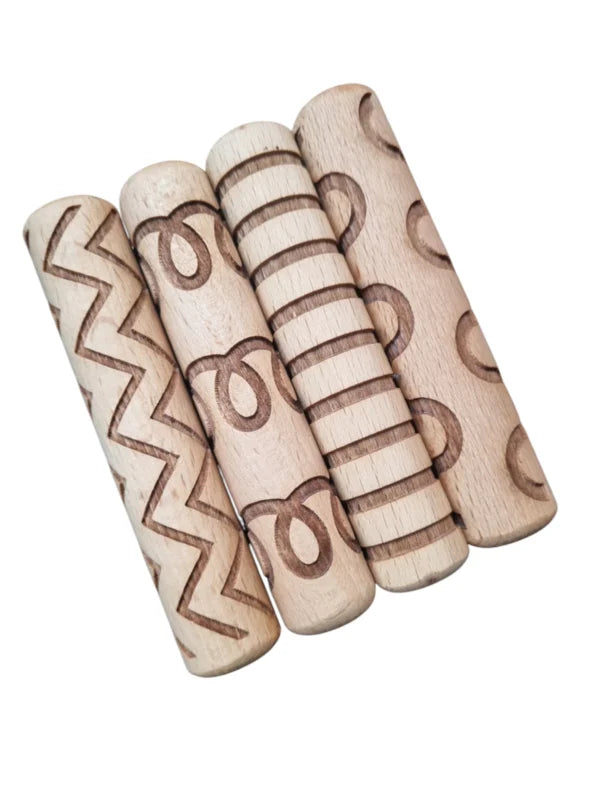 Kiddi | Houten Roller | Set | Patronen
