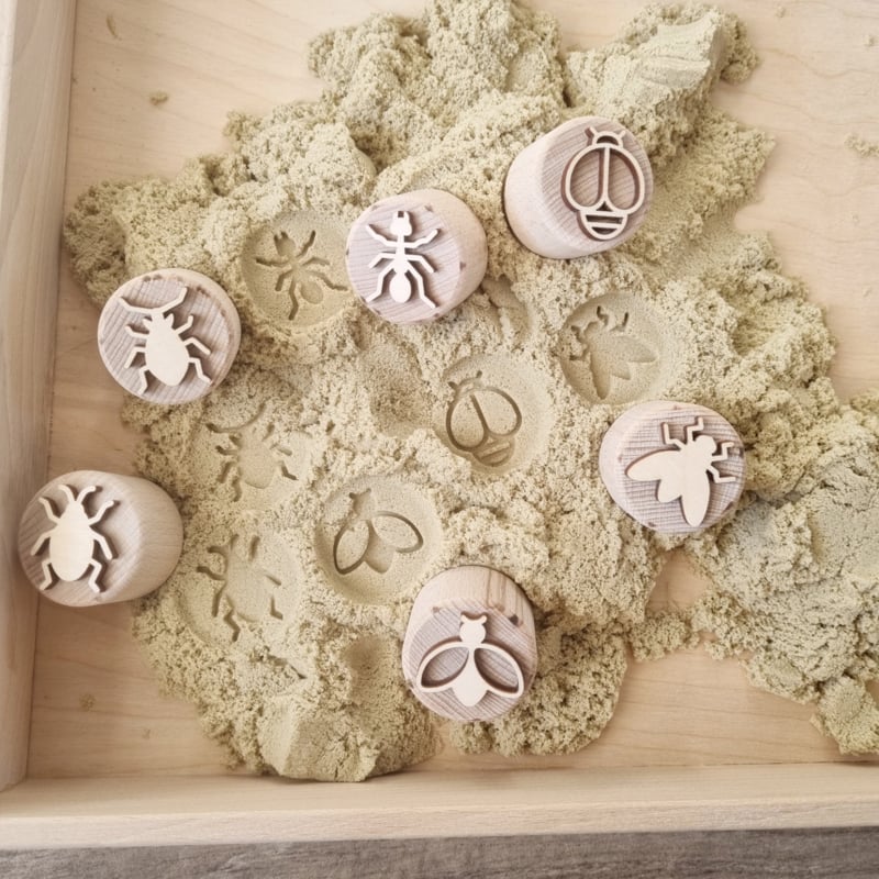 Kiddi | Houten Stempelset | Insecten