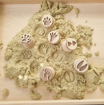 Kiddi | Houten Stempelset | Voetstappen