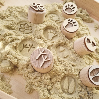 Kiddi | Houten Stempelset | Voetstappen