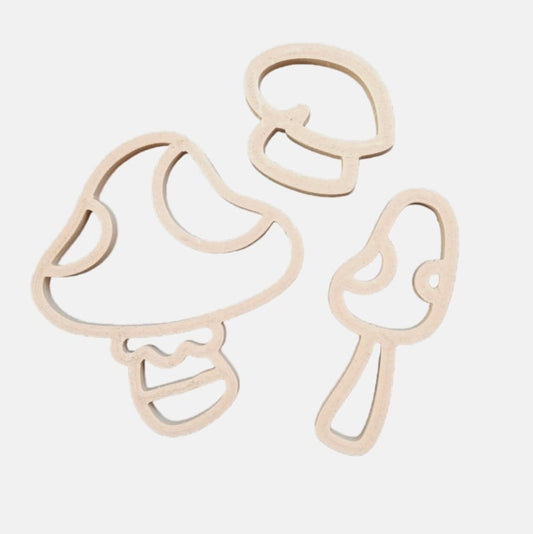 Kiddi | Uitsteker | Set | Paddenstoelen