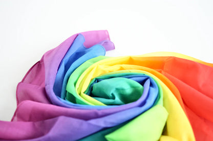 Laura's Play Cotton | Speeldoek | 120x120 cm | Regenboog