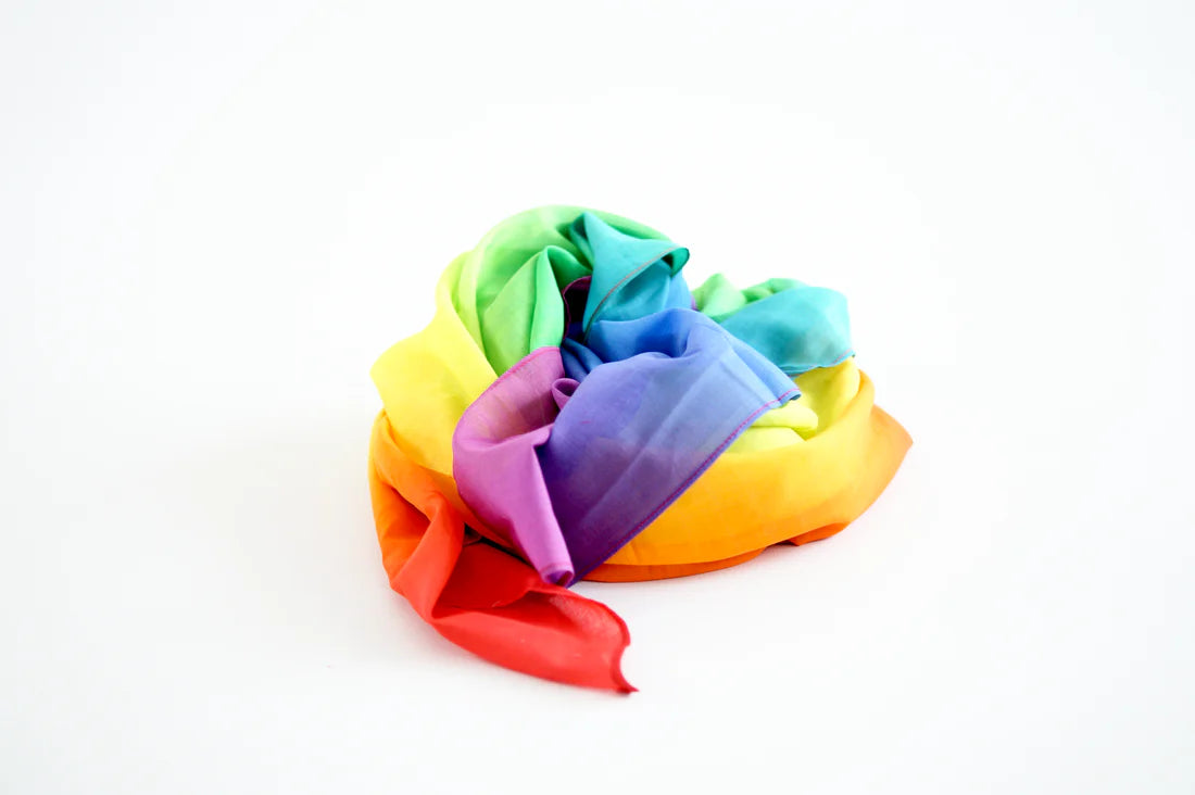 Laura's Play Cotton | Speeldoek | 120x120 cm | Regenboog