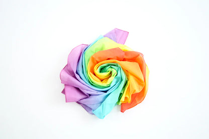 Laura's Play Cotton | Speeldoek | 145x145 cm | Pastel Regenboog