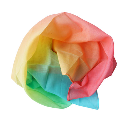 Laura's Play Cotton | Speeldoek | 90x90 cm | Pastel Regenboog