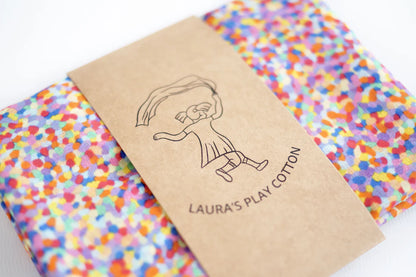 Laura's Play Cotton | Speeldoek | 90x90 cm | Super Confetti