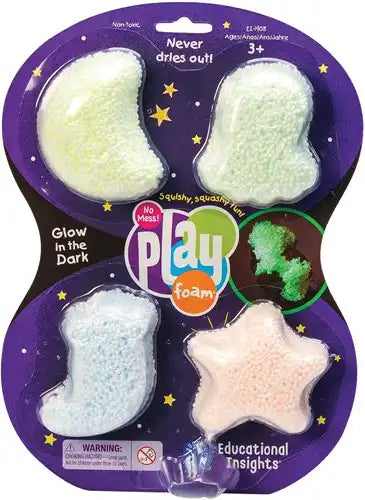 Learning Resources | Playfoam® | Glow In The Dark | 4 Stuks