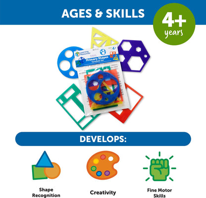 Sjabloonset voor primaire vormen | Learning Resources