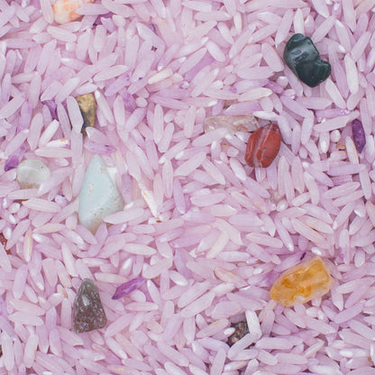 Leukmetletters | Speelrijst | Edelstenen mix | 800 gram