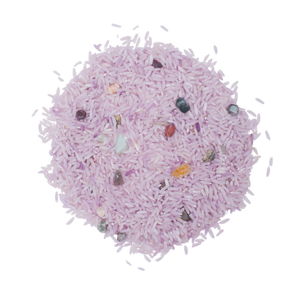 Leukmetletters | Speelrijst | Edelstenen mix | 800 gram