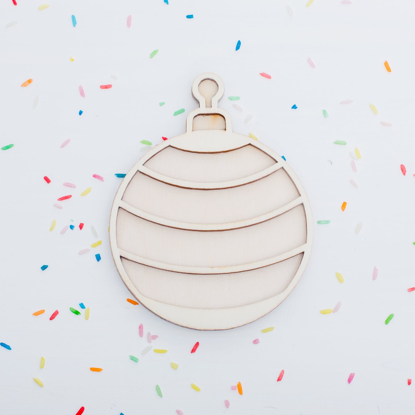 Leukmetletters | Vulvorm | Kerstbal