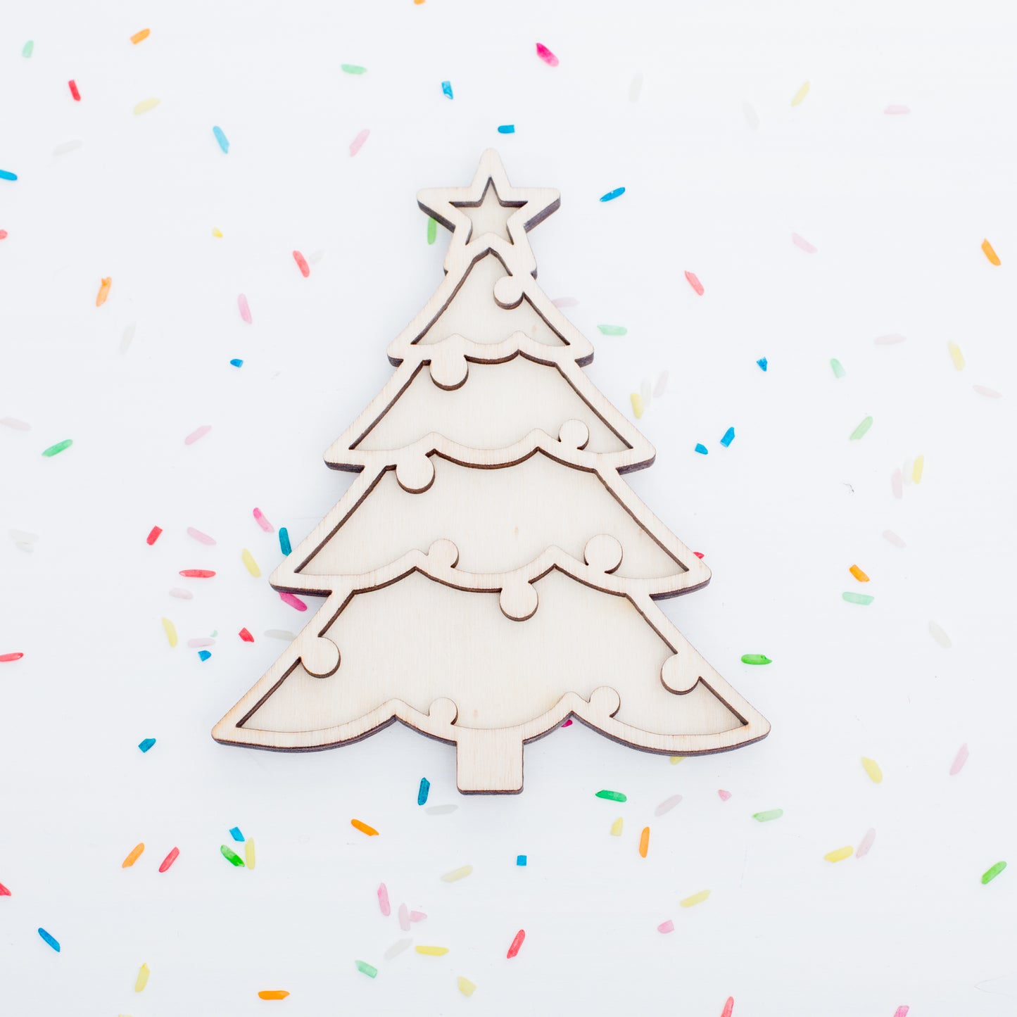 Leukmetletters | Vulvorm | Kerstboom