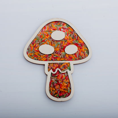 Leukmetletters | Vulvorm | Paddenstoel