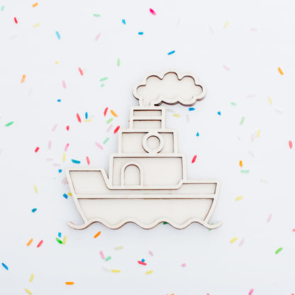 Leukmetletters | Vulvorm | Stoomboot (Vernieuwde Versie)